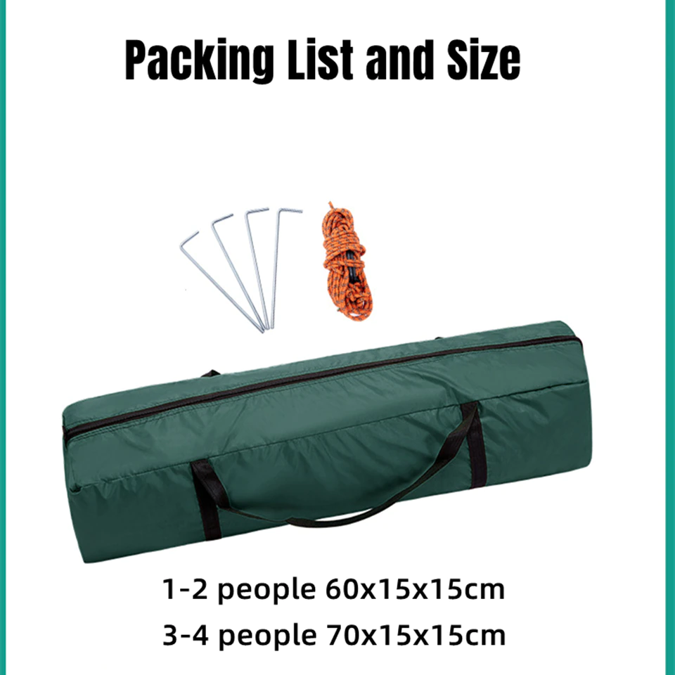 Cheap Goat Tents Backpacking Tent 1 2 Person Lightweight Pop Up Tent Single Layer Outdoor Travel Windproof Waterproof Awning Tent 4 Season Picnic   